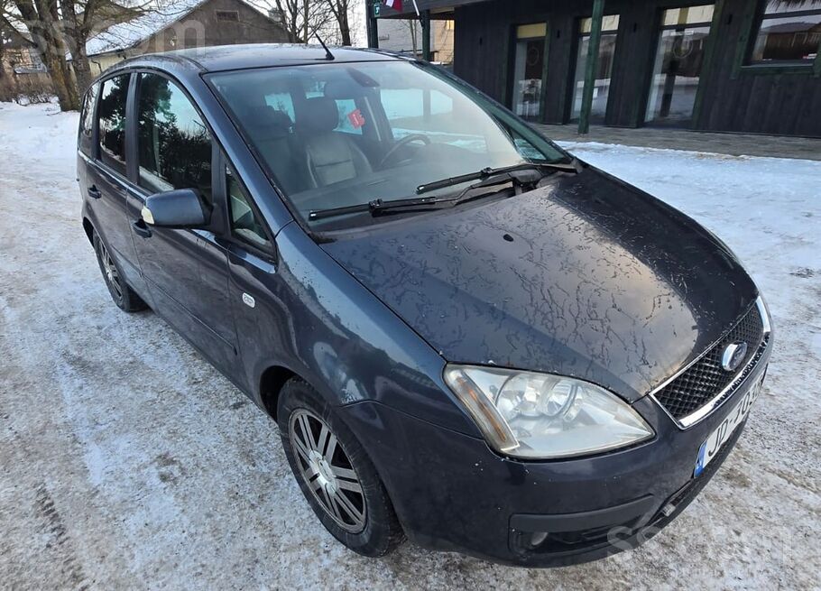Ford C-Max 1, 6D 80Kw labā stāvoklī, ekonomiska, ietilpīga, ādas sēdekļi, ai