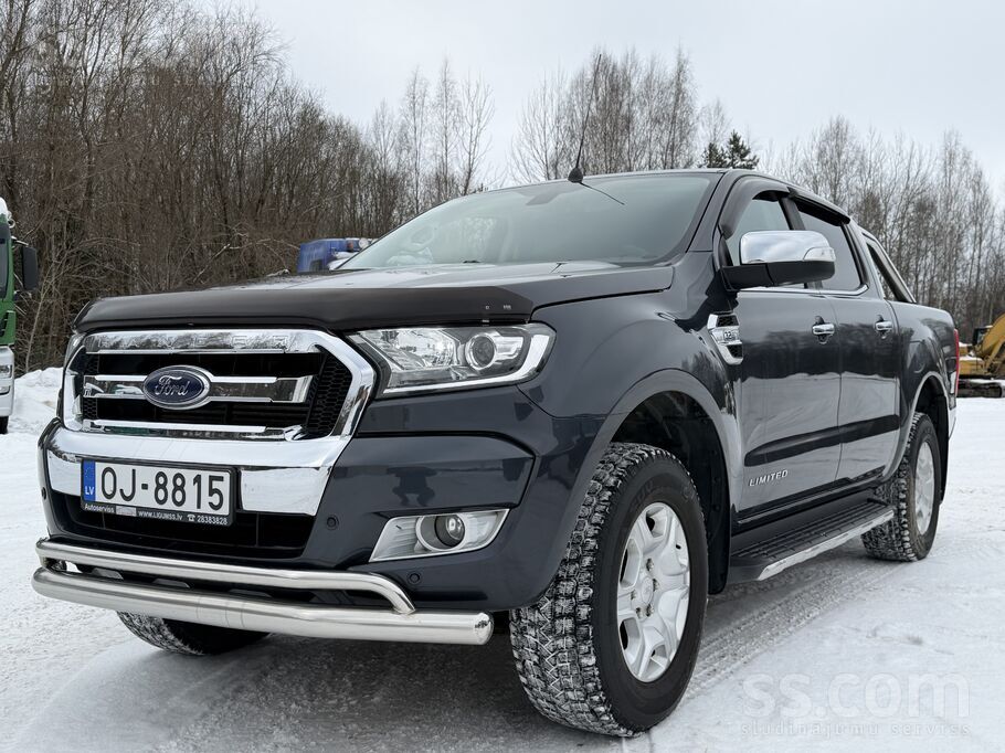 Ford Ranger Limited. Auto ļoti labā tehniskā un vizuālā stāvoklī. Visas apko