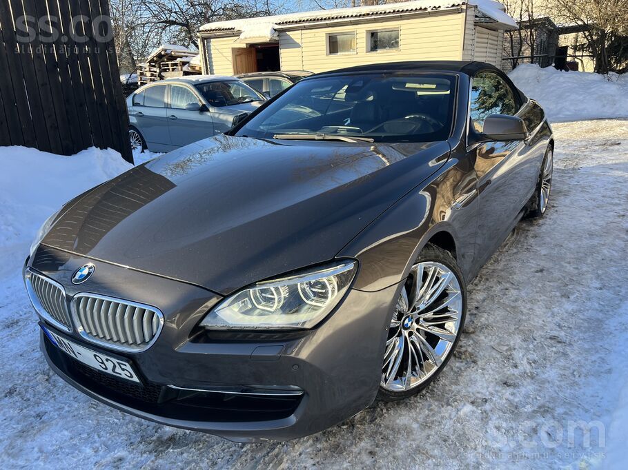 BMW 650i cabrio 330Kw
Nobraukums 110000km
Pilnākā komplektācija 
Bang olu