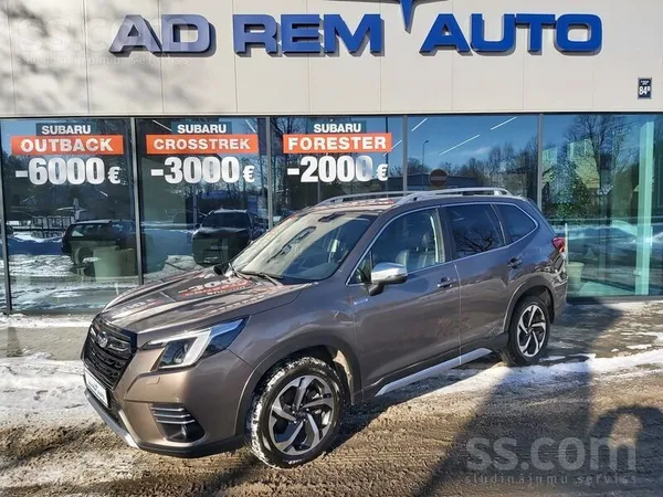 Subaru Forester E-boxer, 2.0i Benzīns-hybrīds, Ridge Komplektācija.
Automā