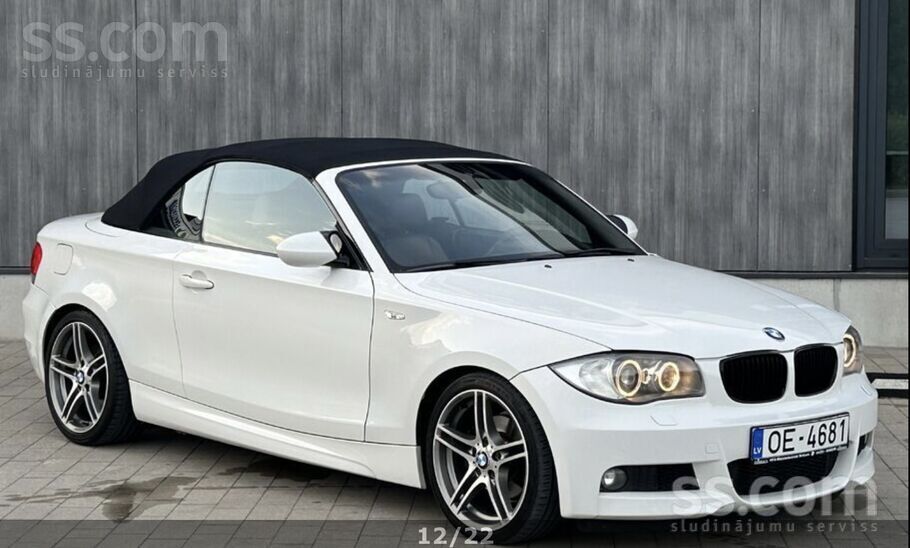 BMW BMW 120D Cabrio M-Sportpack. Viss no rupnicas. R18