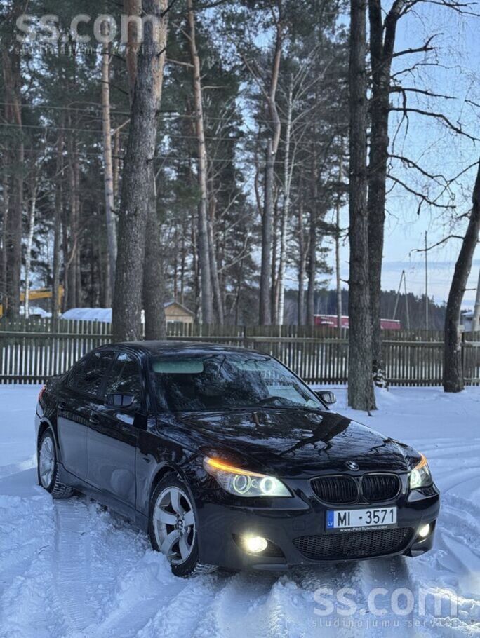 BMW Pārdodu savu BMW E60, melns, sedans, M Pack, autom