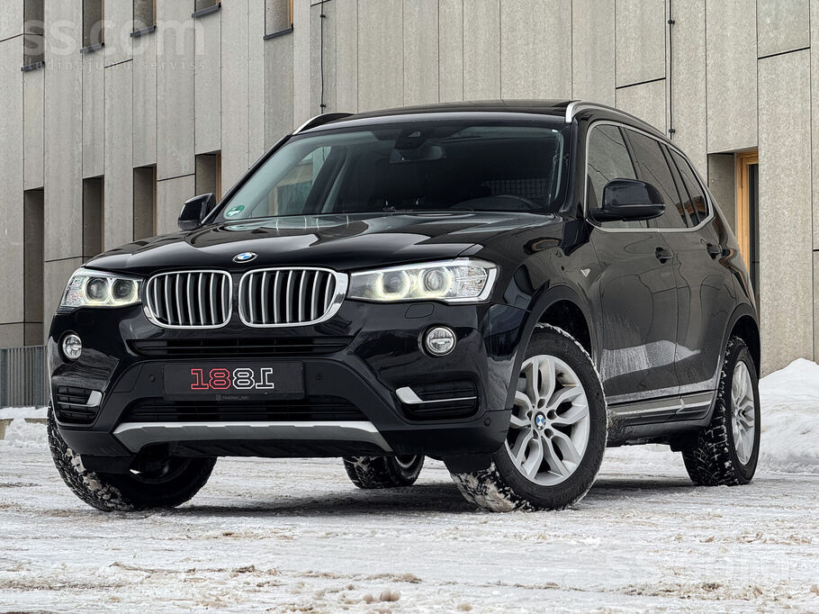 BMW X3 X-line. 2.0D. Facelift. 09.2016.G. 140Kw/190Zs. 1 Gads Garantija. B47