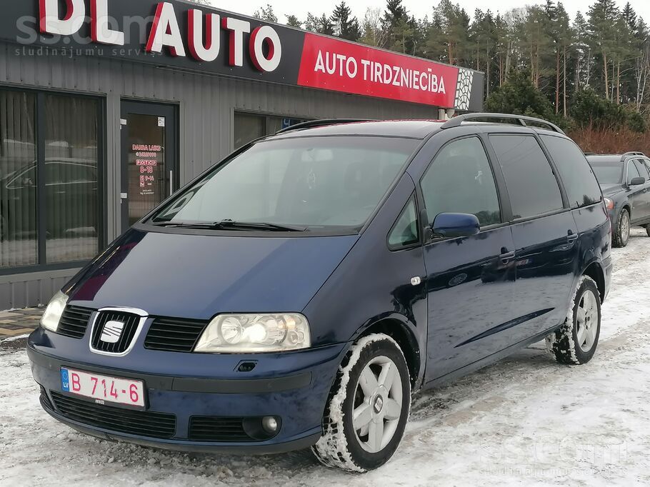 Pārdod Seat Alhambra ar 1, 8T/110Kw benzīna motoru (Vw Sharan analogs). 7 vi