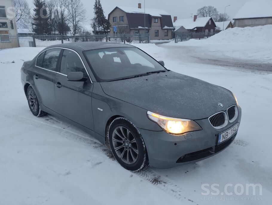 Rēzeknē BMW e60. Ta 03.12.26. Labā tehniskā stāvoklī. Lielais ekrāns, aux ie