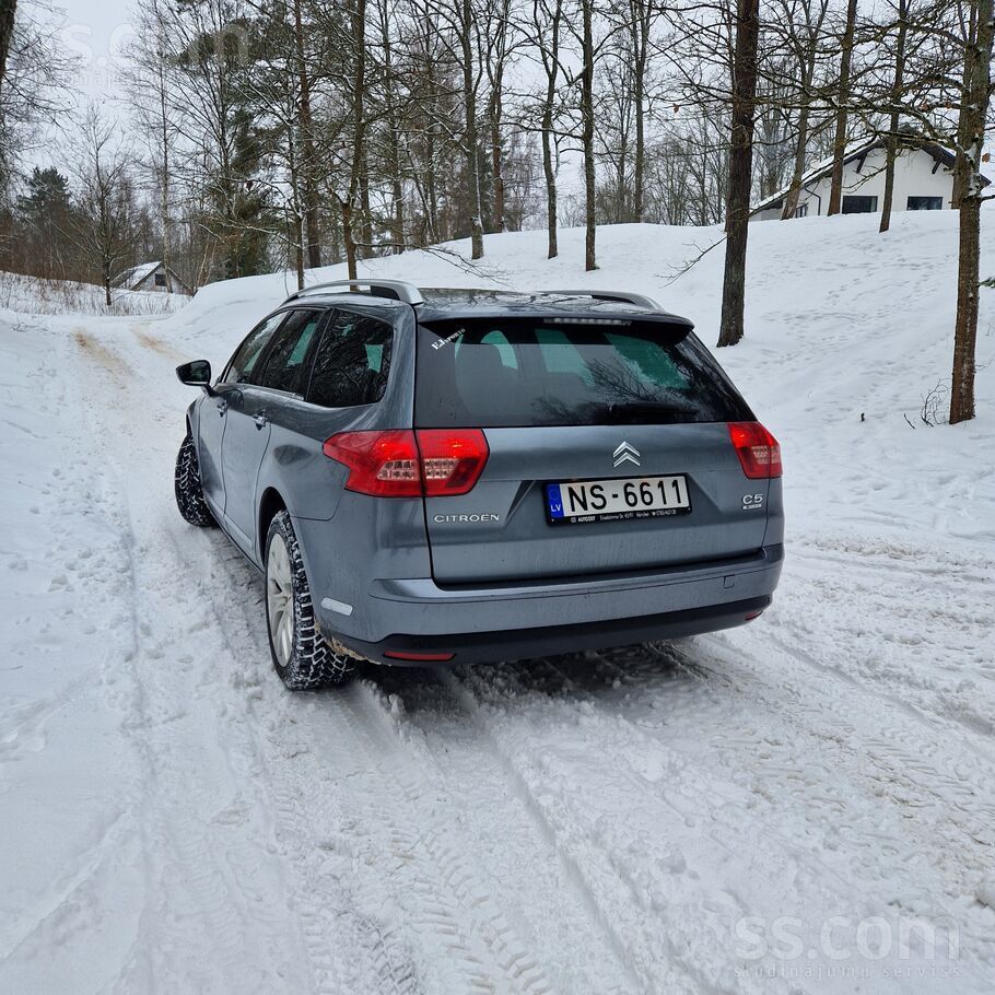 Citroen C5 Tourer Exclusive 2, 7 dīzelis. Jauna TA, jaunas riepas ar orģinal