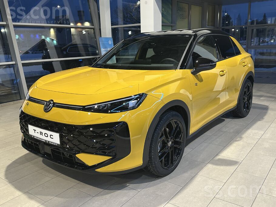 Jaunais T-Roc R-Line NW.
1.5Etsi 150zs, Mild Hybrid.
Automātiskā Dsg ātr