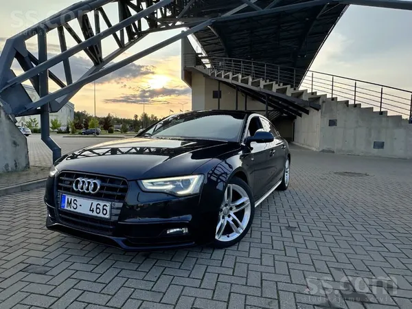 Audi A5 Sportback. Pilns S-Line, 125 kW benzīns. Pārbau