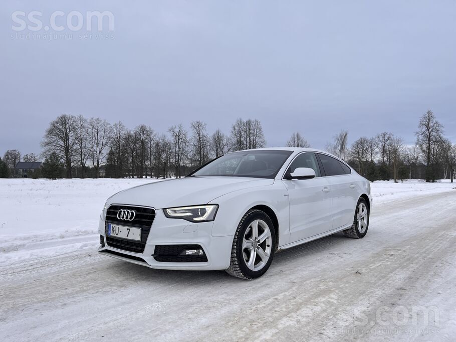Audi A5 Sportback 2, 0 Tdi S-line, ļoti labā tehniskā un vizuālā stāvoklī.