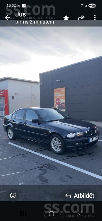 BMW Pārdodu E46 lieliskā tehniskajā stāvoklī, tehnisko