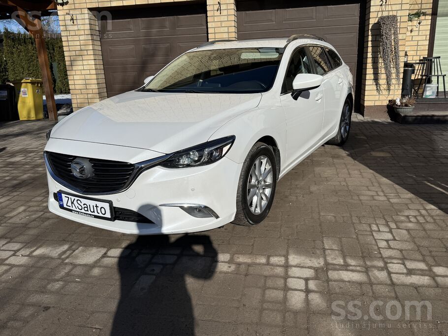 Mazda6 Skyaktiv 2.2d 110kw/150zs 2015 gads TA 03.2027. Oriģināls un pierādām