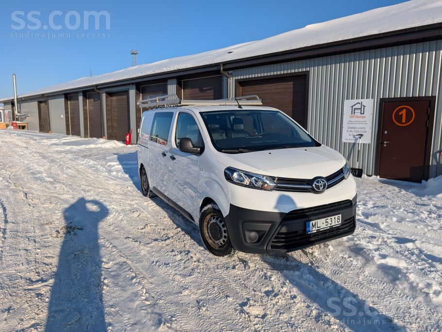 Jauns motors. Toyota Proace, 6 sēdvietas. 
2025.gada decembrī veikta pilnīg