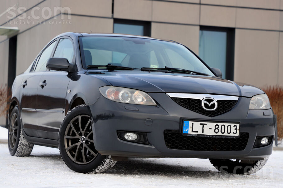 Mazda3 1.6 Benzīns 77kw / 103zs, mehāniskā pārnesumkārba.
Izieta jauna t