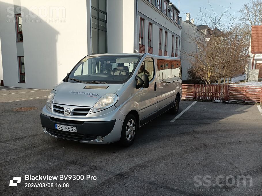 Nissan Pardošana Nisan Primastar gara bāze 9 sēdvietas un