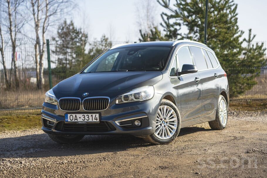 BMW 218 Luxury Line Gran Tourer, 2016. gada. 2.0l dīzelis, automāts.
Tehni