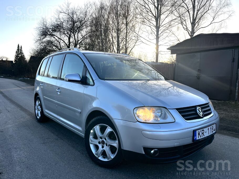 Volkswagen Pardodu Volkswagen Touran 1.9 Dīzelis 77Kw, 7-Viet