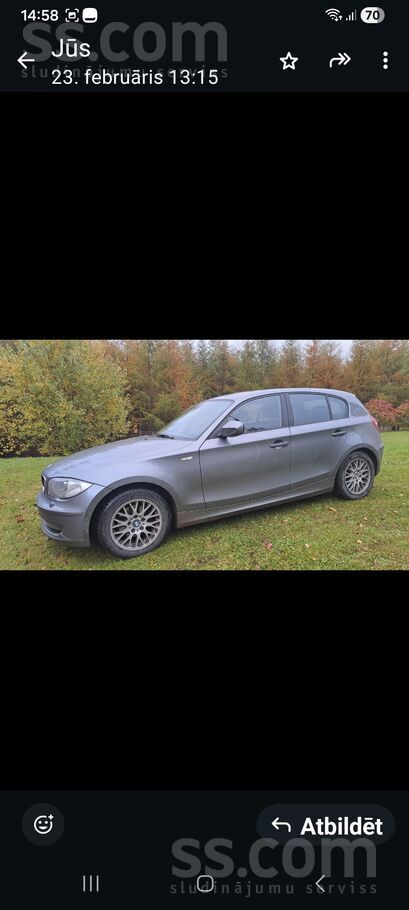 BMW Laba, jaudīga mašīna, viegli parkoties. Manām vaja