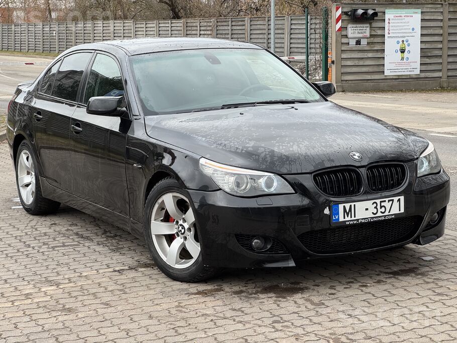 BMW Pārdodu savu BMW E60, melns, sedans, M Pack, autom