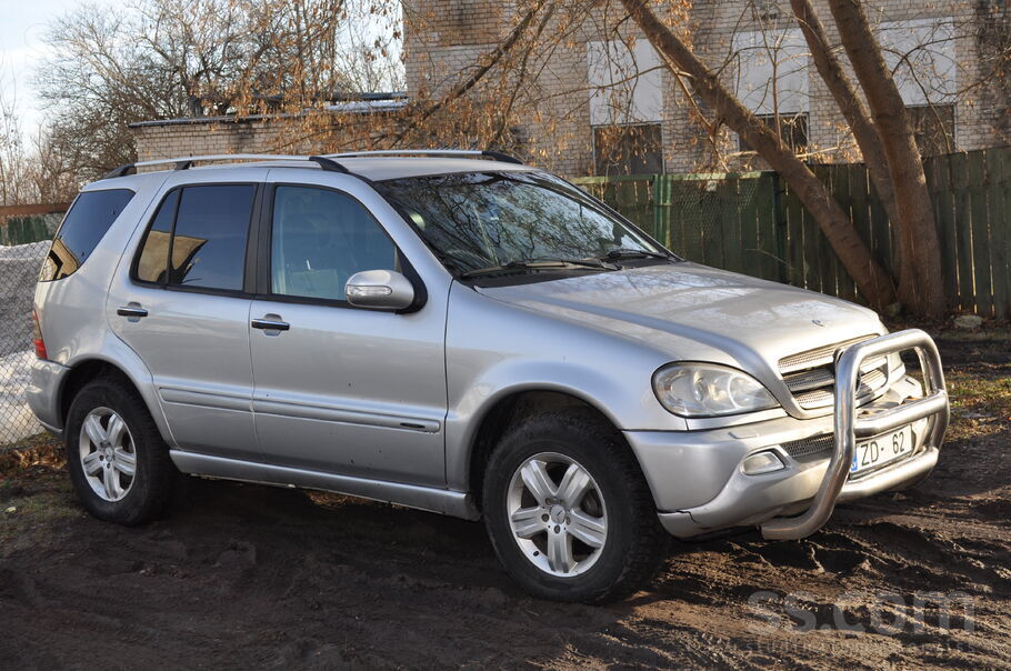 MB Ml270 Cdi Adas melns elektro salons, kruizkontrole, dalītais mikraklimats