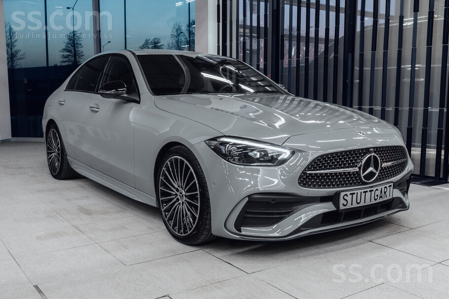 Mercedes-Benz C220 d Amg Line, teicamā vizuālā un tehniskā stāvoklī. Rūpnīca