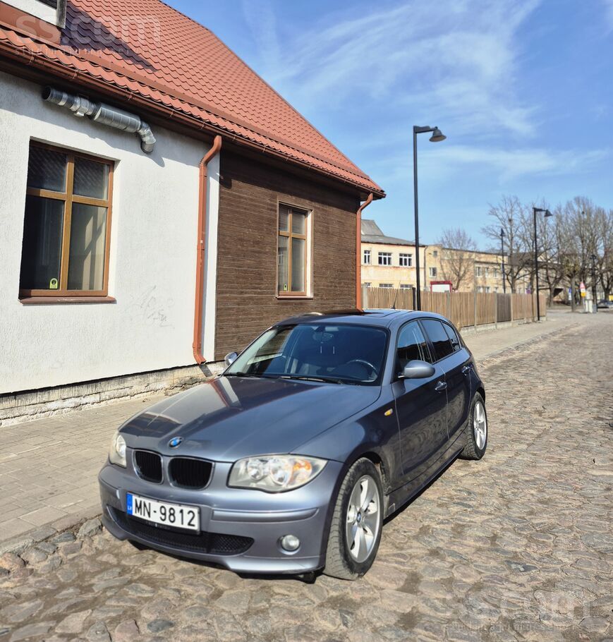 1.sērijas BMW, E87, ar M47 dzinējs, 120kw. Pierādāms nobraukums. Labā tehnis