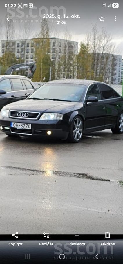 Audi Pārdod Audi A6 C5 2, 4 V6 ar uzticamo benzīna moto