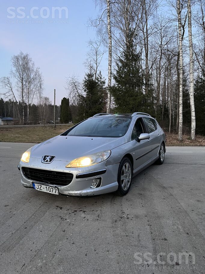 Pārdodu Peugeot 407 SW 2.0 Hdi, mehāniskā ātrumkārba. Ietilpīgs universālis.