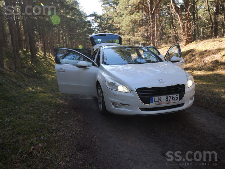 Peugeot 508 GT, 2.2 dīzelis, 150 kW. 
Tehniskā apskate derīga līdz 12.2026.