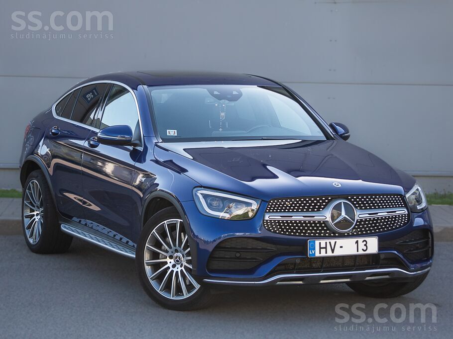 Mercedes Benz Glc 300D Coupe Amg, 4matic, 258zs/190kW.
A/m ir teicamā te