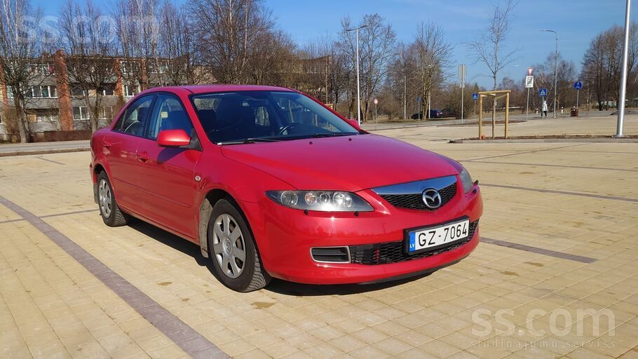 Mazda 6 sedans labā tehniskā stāvoklī ar 2L benzīna dzinēju un manuālo trans