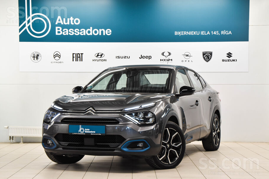 Citroen E-C4X Feel Pack, 136 ZS (100 kW) dzinējs, 50 kWh baterija, caurskatā