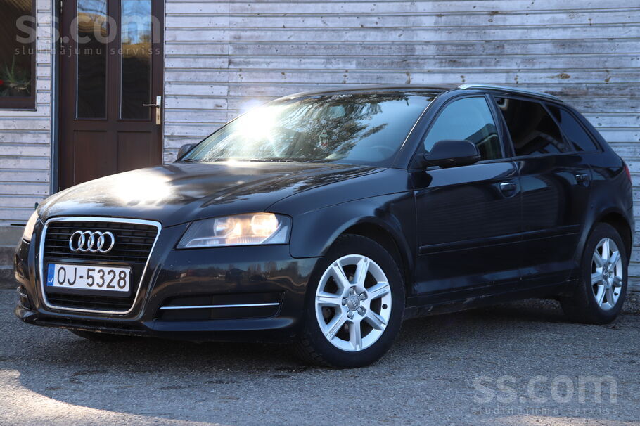 Audi A3, 1.6Tdi (77Kw / 105Zs) dīzelis. Pirmās reģistrācijas datums - 22.04.