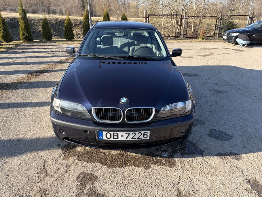 Pārdodu BMW e46 320d 110kw. Manuālā kārba 6 ātrumi. Jaunas ziemas riepas, ja