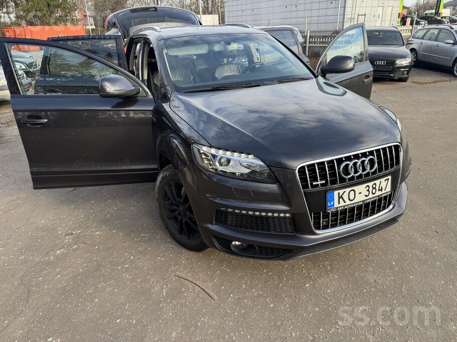 Q7 Sline 3, 0d 180 kw, 245 zs auto bez tehniskiem defektiem un bez bojājumie