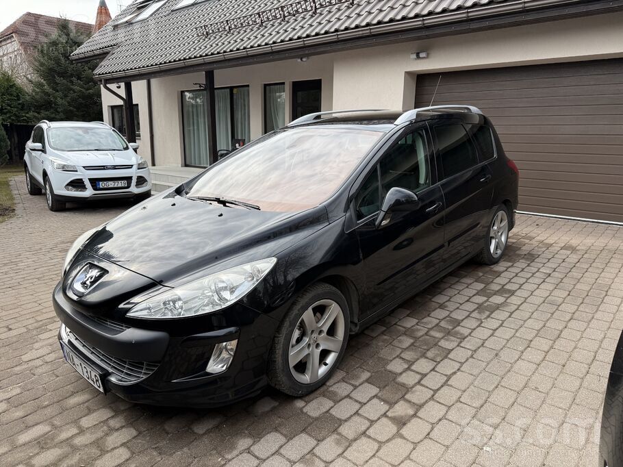 Lielisks 308 SW, 1.6 Turbo benzīns 115kw/156Zs, manuālā kārba 6 ātrumi, Visu