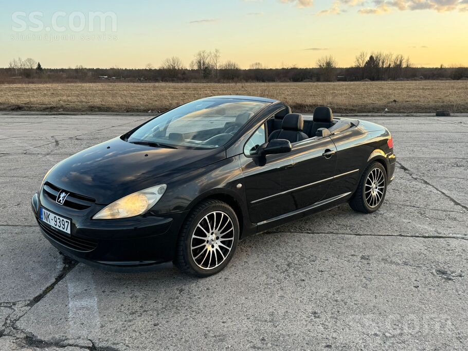 Peugeot 307 kabriolets, 2.0 benzīns, mehāniskā ātrumkārba, cietais jumts, or