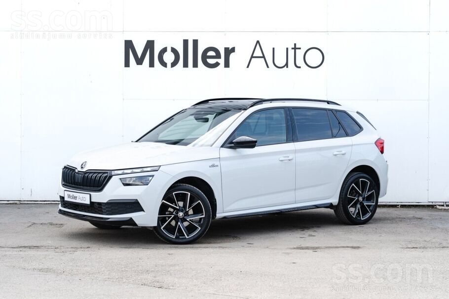 Škoda Kamiq Monte Carlo 1.5Tsi (150zs) ar automātisko pārnesumkārbu.
Raž