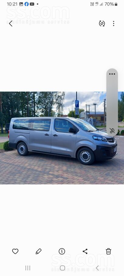 Opel Opel vivaro zafira. 88Kw. 9 sedvietas. Long gara b