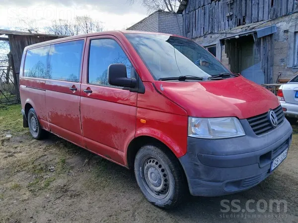 Volkswagen Vw t5 caravelle 2007g 2, 5tdi 6-mk 430000km t/a 08