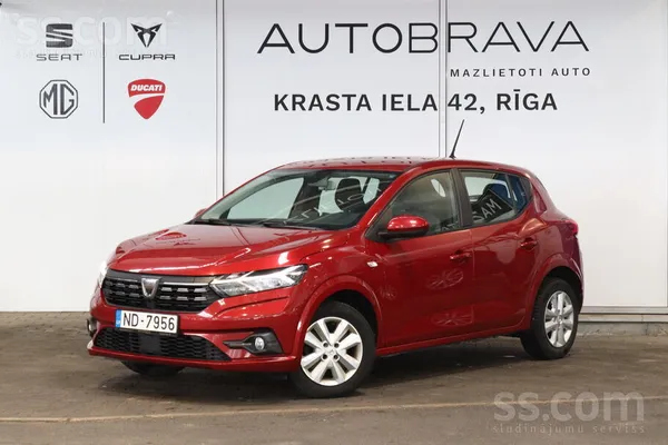 Dacia Piedāvājam Dacia Sandero. 1.0 benzīna dzinējs. 67K