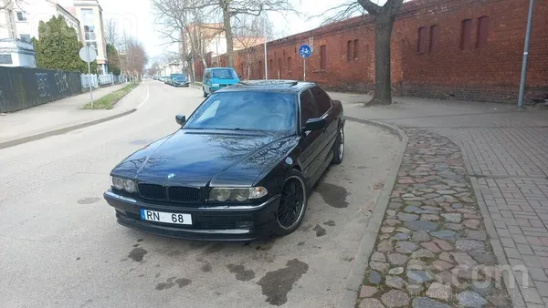 BMW Pārdod E38 melns, melns komfortādas salons, Alkant