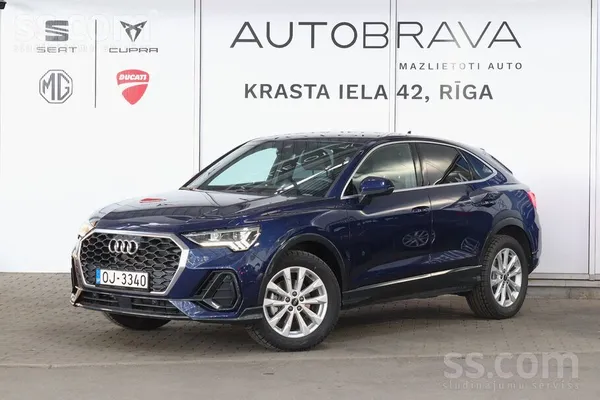Piedāvājam Audi Q3 Sportback 35. 1.5 benzīna dzinējs. 110Kw/150Zs. Automātis