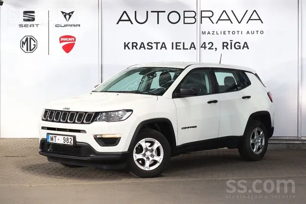 Piedāvājam Jeep Compass Sport. 1.3 benzīna dzinējs. 96Kw/131Zs. Manuālā pārn