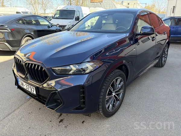 BMW X6 xDrive30d M Sport, 210Kw, gaišs ādas komforta salons, webastoo, adapt