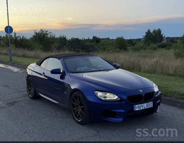 BMW M6 Cabrio
San-marino-blau metallic
412kw / 560hp
Pilna komplektācija.