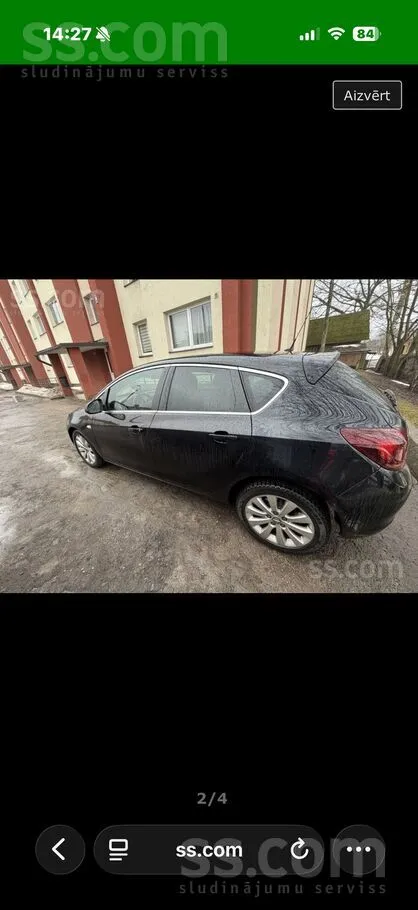 Opel Tiek tirgots opel astra hečbeks, 2010 gada 2D 118k