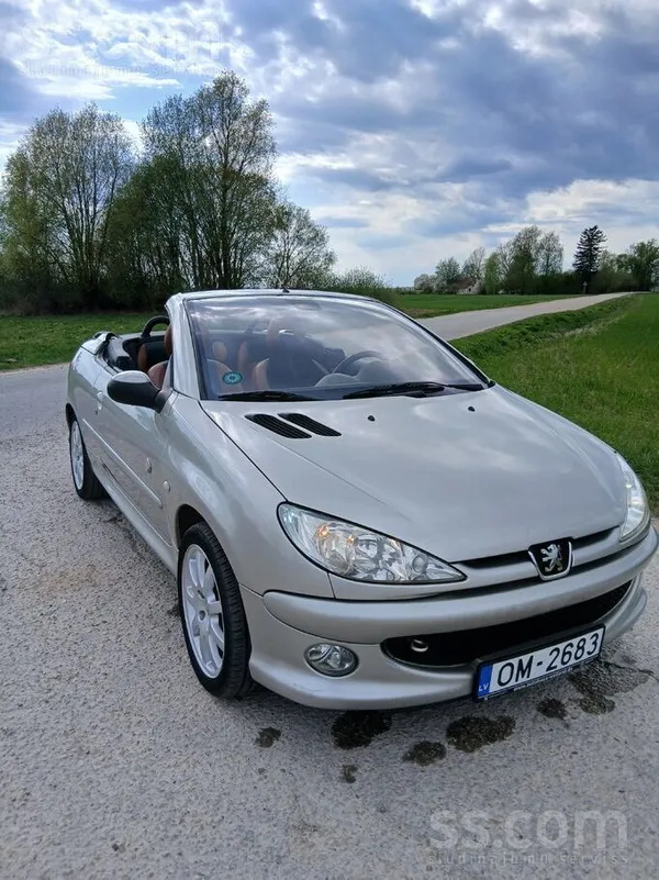 Peugeot Peugeot 206cc 1.6 benzīns, kabriolets ar ar elektr