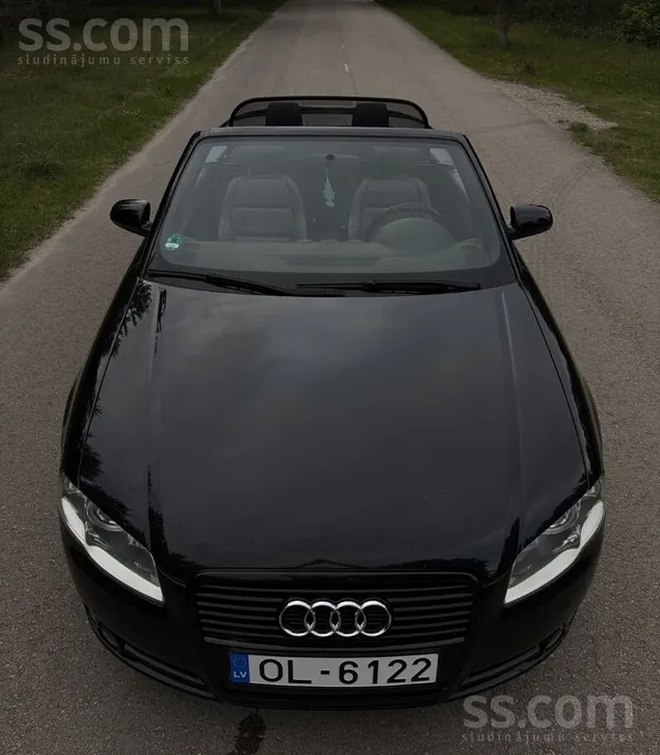 Pārdodas kopts, izskatīgs Audi A4 kabriolets ar 2.0D 103kw motoru un tikko i