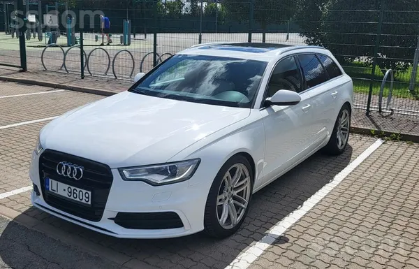 Audi Audi A6 (C7) S-line 245zs 180kw. Skaists balts aut