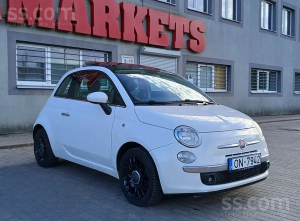 Fiat Fiat 500 Lounge, tikko ievests no Vācijas, 1.2l , 